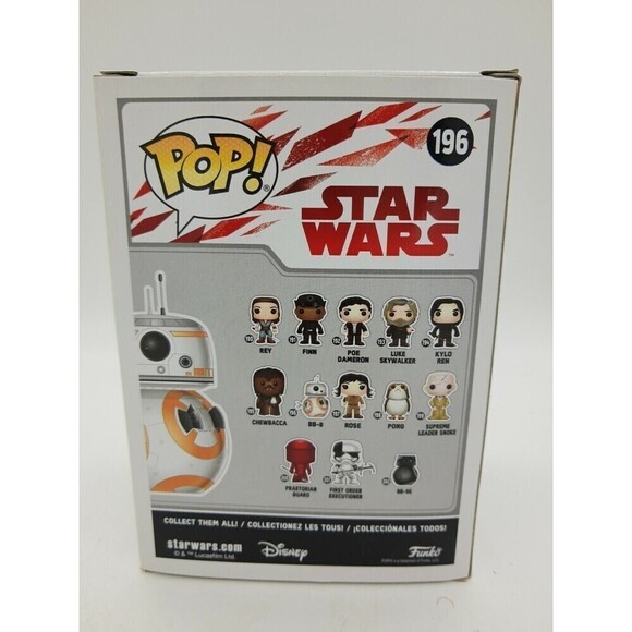 New Funko POP! Star Wars - The Last Jedi - Vaulted/Retired #196 BB-8 Collector - Picture 5 of 11